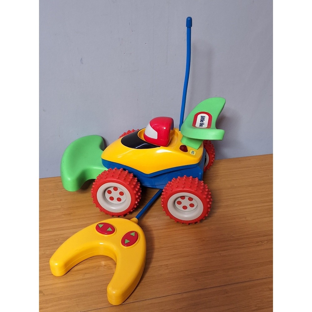Vintage Little Tikes Remote Control Race Car, Automatic Shut-Off. Works Good!